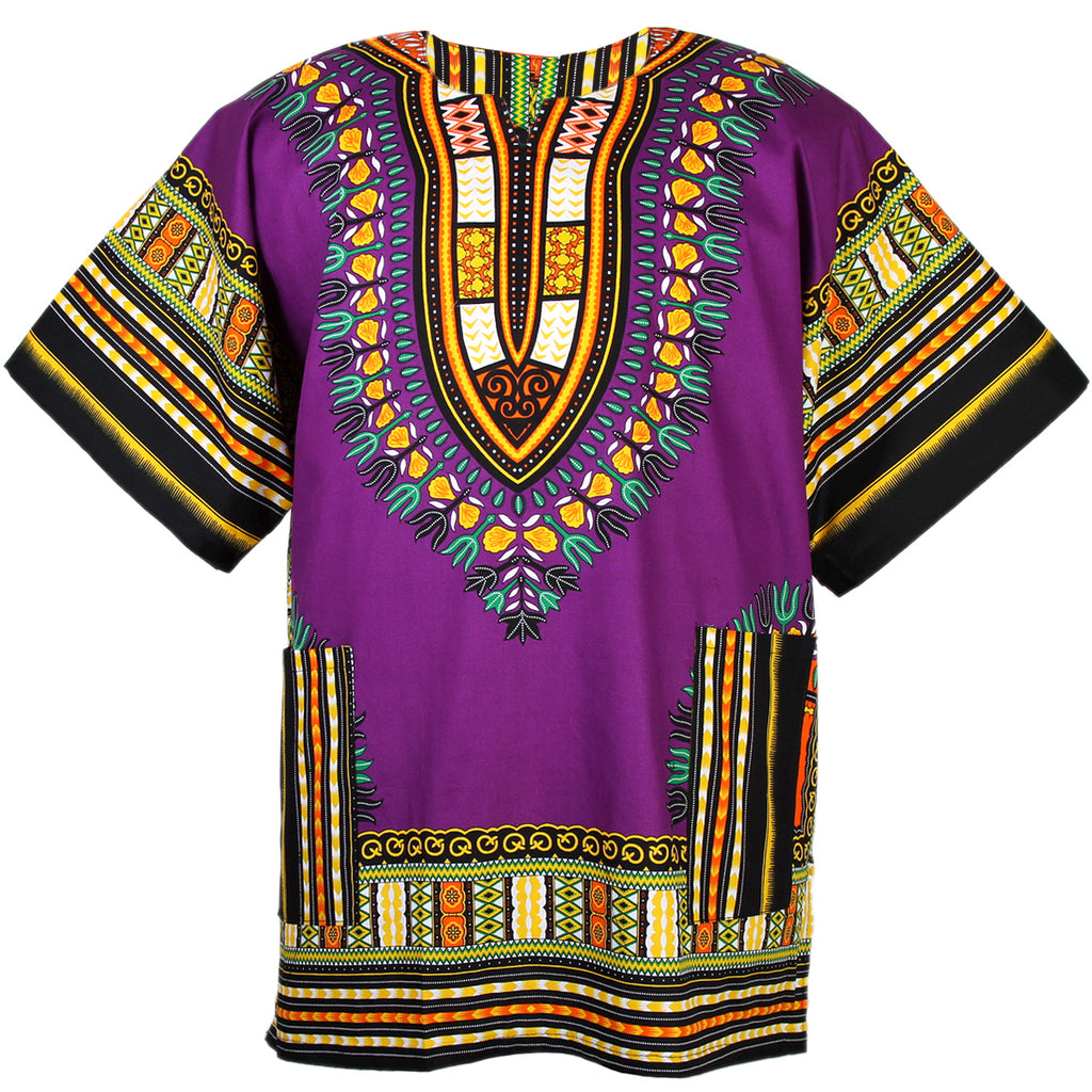 Africa Kid T shirt African Dashiki Royal Purple Version LT14 main image 1