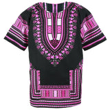 Pink and Black African Dashiki Shirt
