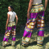Purple African Dashiki Pants