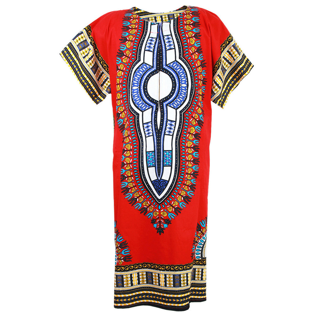 Red African Dashiki Long Dress DashikiKiss Red African Dashiki Long Dress DashikiKiss