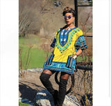 Yellow Plus Size African Dashiki Shirt