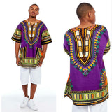 Purple African Dashiki Shirt for Mens