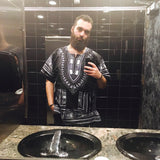 Black Plus Size African Dashiki Shirt