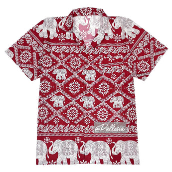 Red Elephant Shirt 7Size S-4XL Hawaiian Shirt hw801