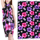 Floral Sarong, Shawl, Swimwear cover, Beach cloth, Sarong sw002