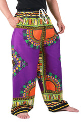 Purple African Dashiki Pants