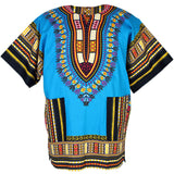 Light Blue African Dashiki Shirt