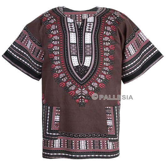 Grey African Dashiki Shirt
