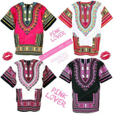 Pink African Dashiki Shirt