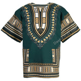 Jade Green Plus Size African Dashiki Shirt