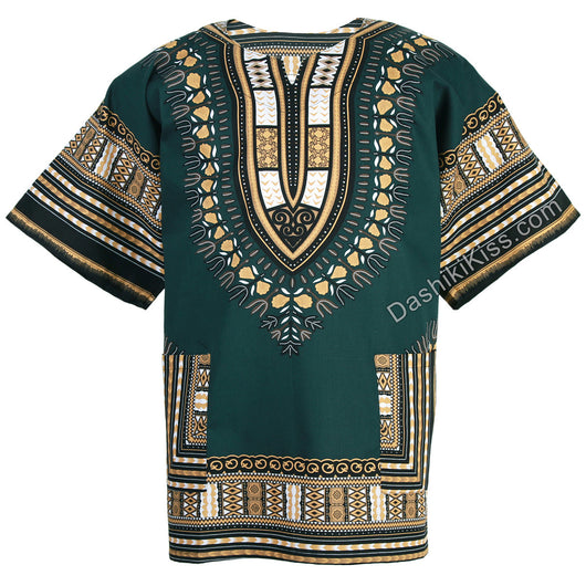 Jade Green African Dashiki Shirt