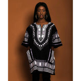 Black Plus Size African Dashiki Shirt