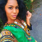 Green Lady African Dashiki Shirt