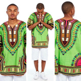 Lime African Dashiki Shirt