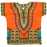 Orange Toddler Kids African Dashiki Shirt